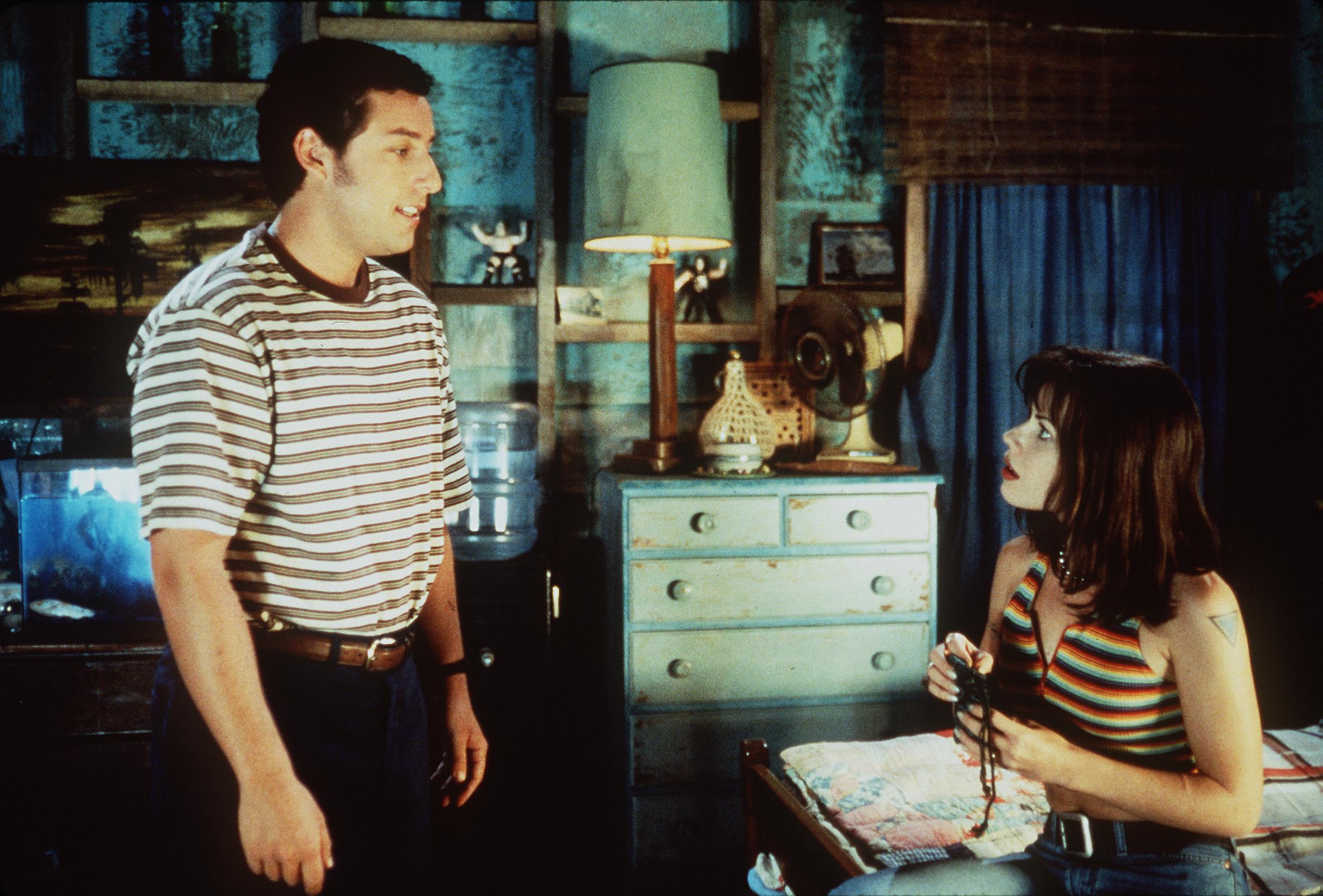 Fairuza Balk and Adam Sandler in The Waterboy (1998)