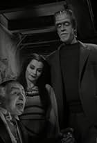 Yvonne De Carlo, Fred Gwynne, and Al Lewis in The Munsters (1964)