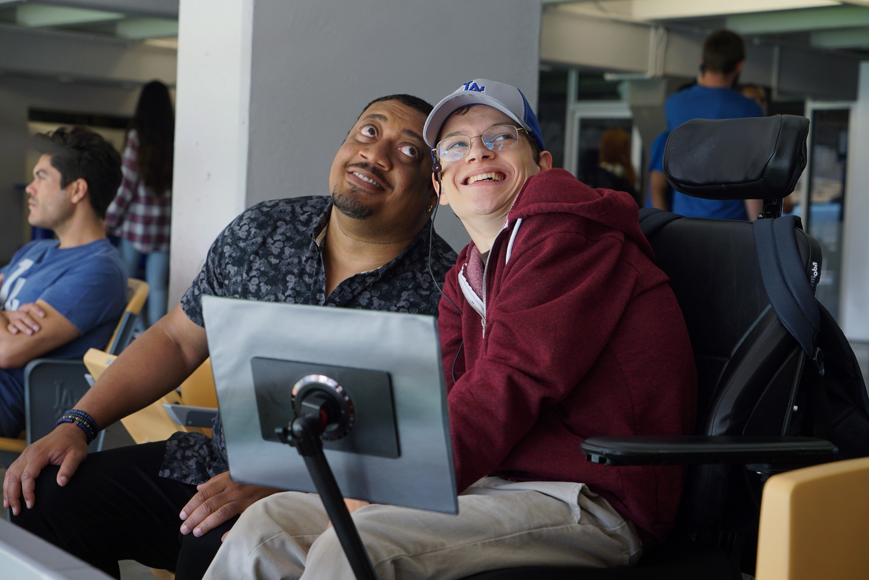 Cedric Yarbrough and Micah Fowler in Speechless (2016)