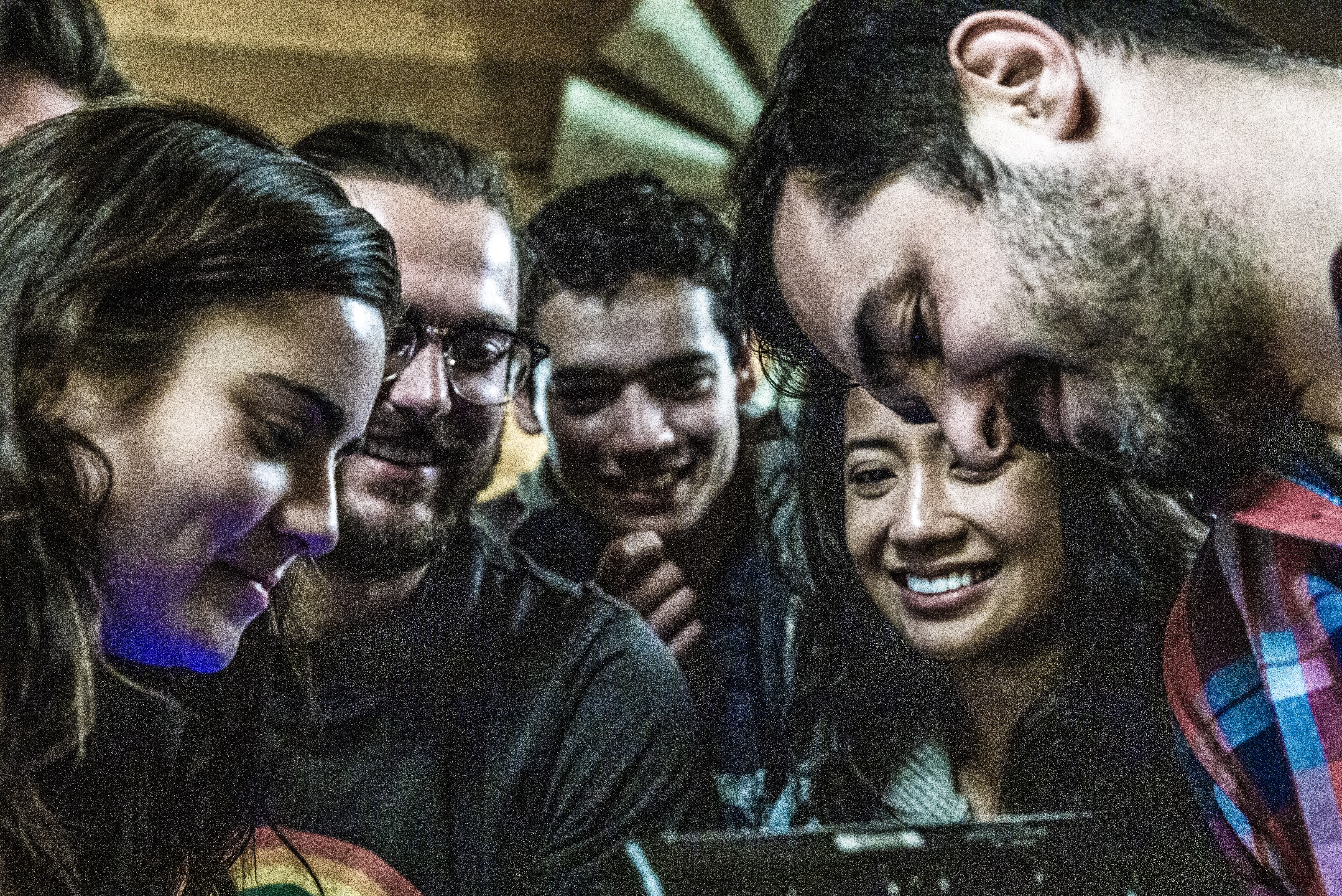 Alejandro Akara, Ashley Marian Ramos, Ally Ioannides, Andrew Mecham and Ryan Hannah on The Nameless Days set.