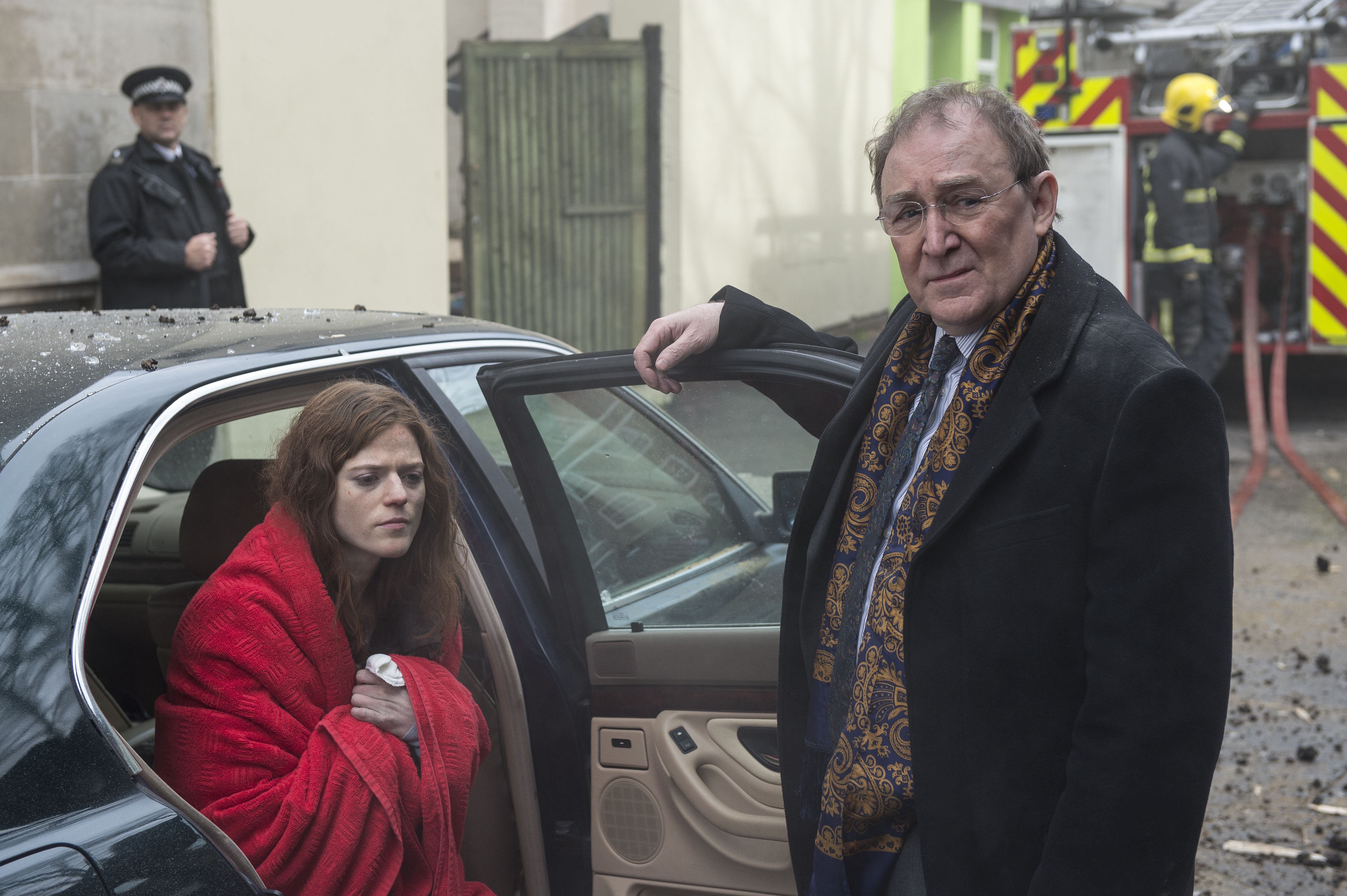 Dermot Crowley and Rose Leslie in Luther (2010)