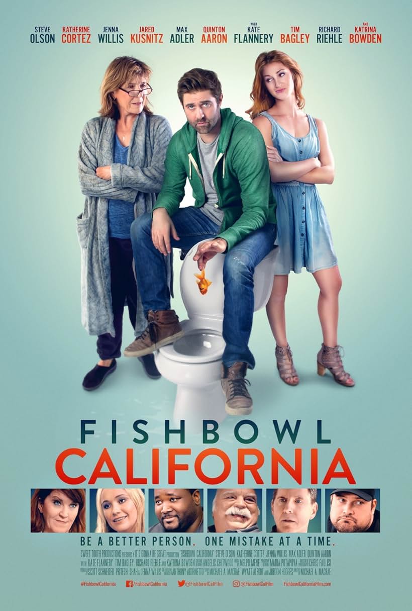 Tim Bagley, Kate Flannery, Richard Riehle, Josh Sussman, Steve Olson, Jared Kusnitz, Katrina Bowden, Max Adler, Quinton Aaron, Jenna Willis, Michael A. MacRae, and Keenan Cahill in Fishbowl California (2018)