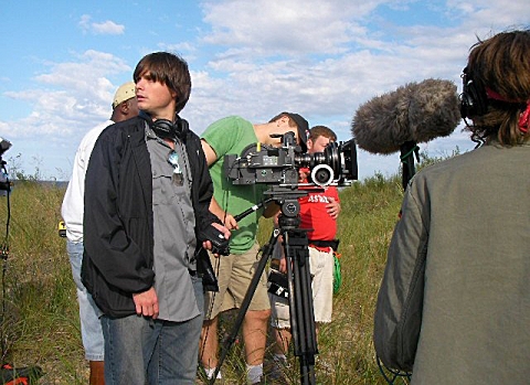 On set directing "Offspring" in Michigan