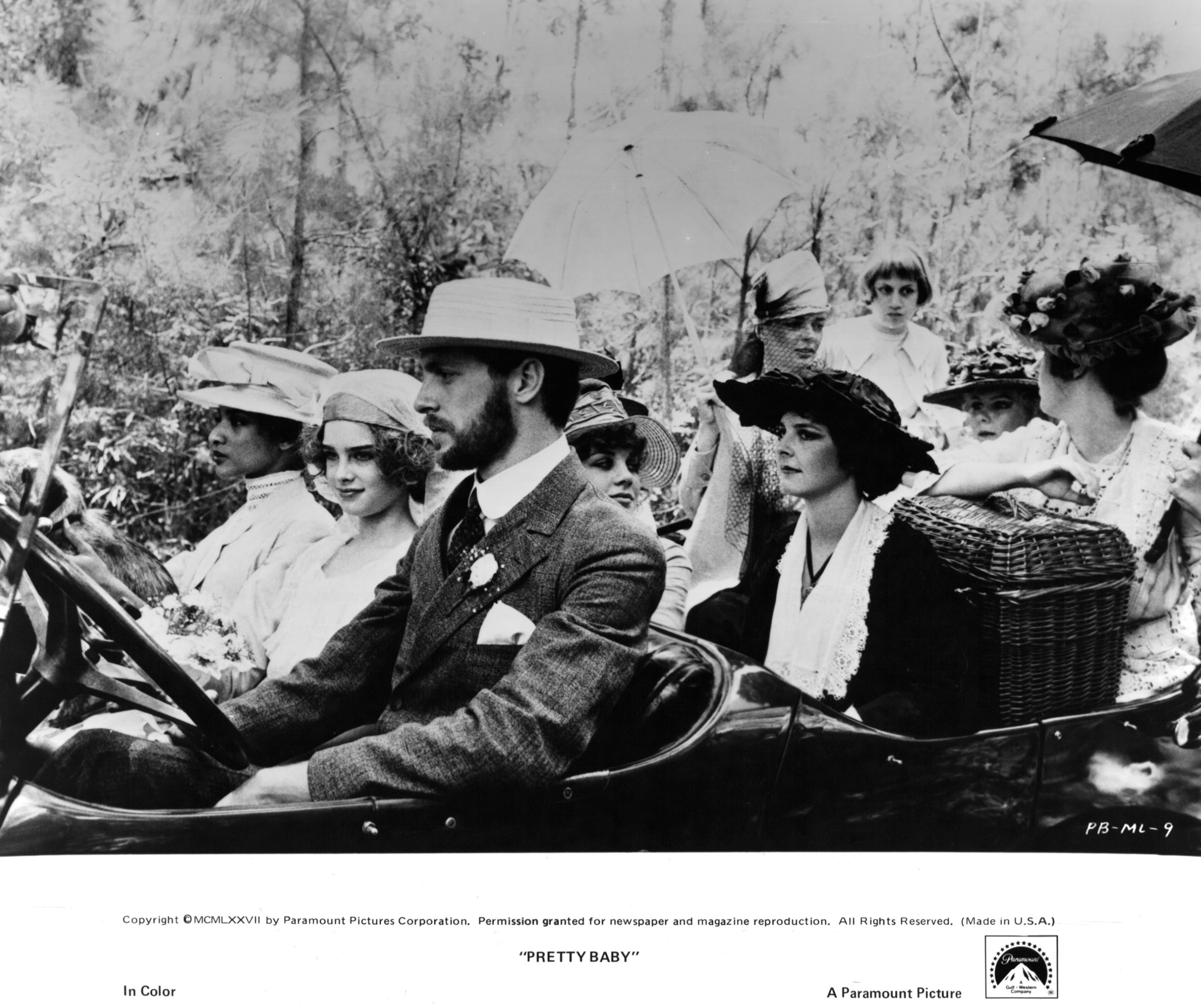 Brooke Shields, Keith Carradine, Diana Scarwid, and Barbara Steele in Pretty Baby (1978)