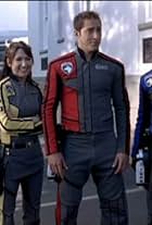 Matt Sadowski, Aly Purrott-Armstrong, Monica May, and Chris Violette in Power Rangers S.P.D. (2005)