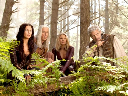 Michael Nouri, Bruce Spence, Bridget Regan, and Tabrett Bethell in Legend of the Seeker (2008)