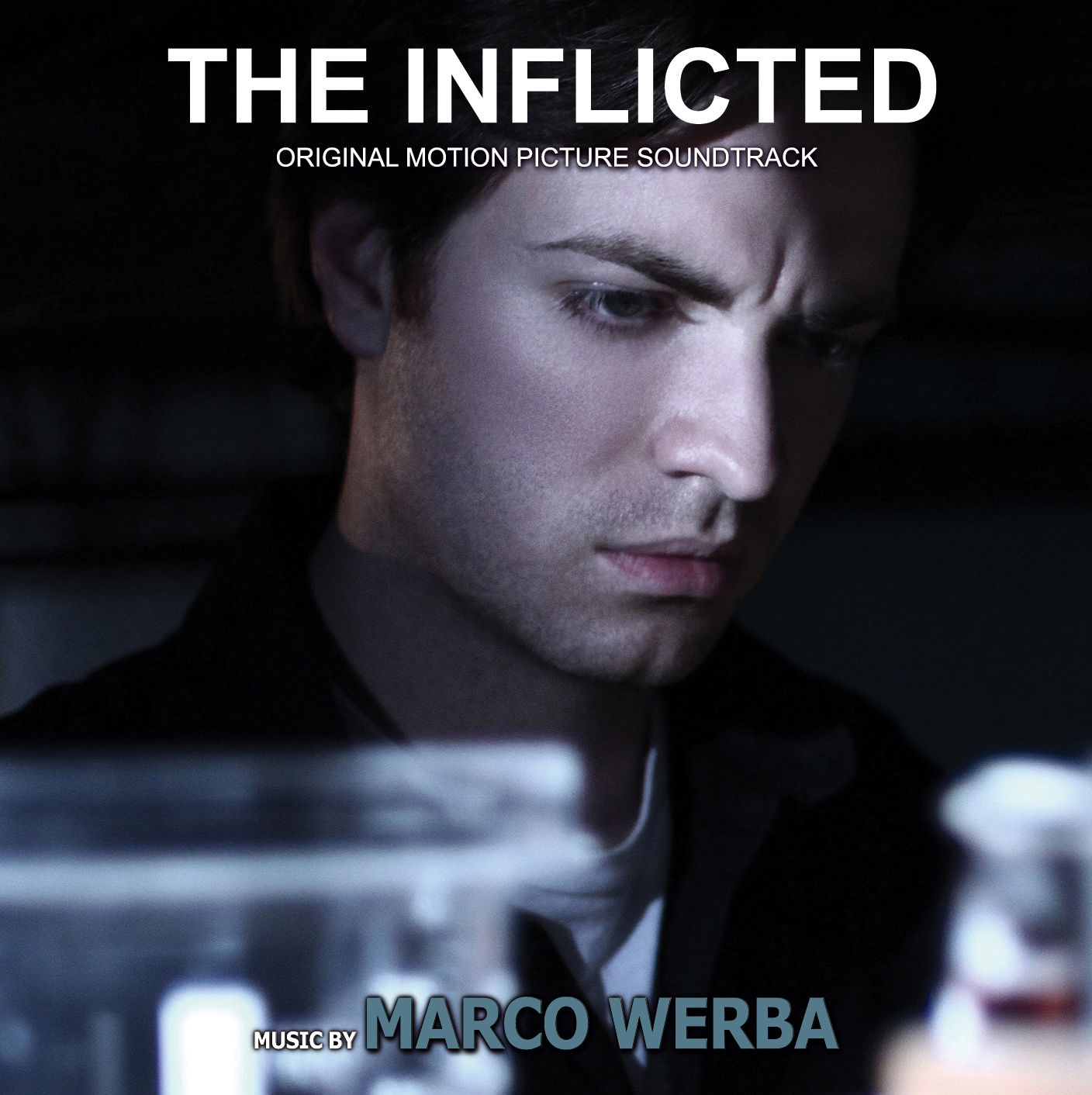 Album Cover for Marco Werba's Soundtrack for The Inflicted.