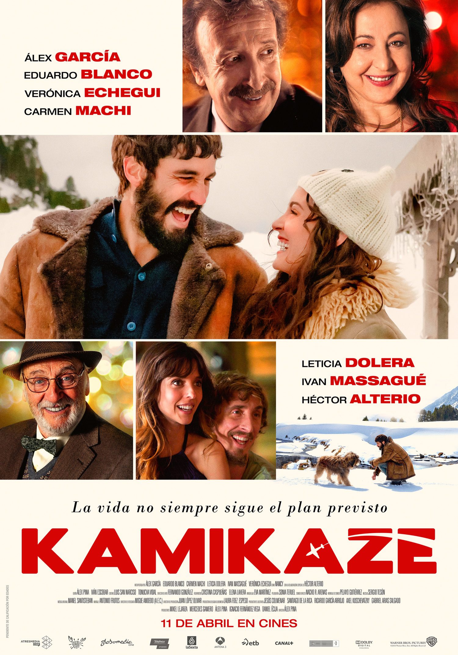 Héctor Alterio, Eduardo Blanco, Álex García, Carmen Machi, Leticia Dolera, Ivan Massagué, and Verónica Echegui in Kamikaze (2014)