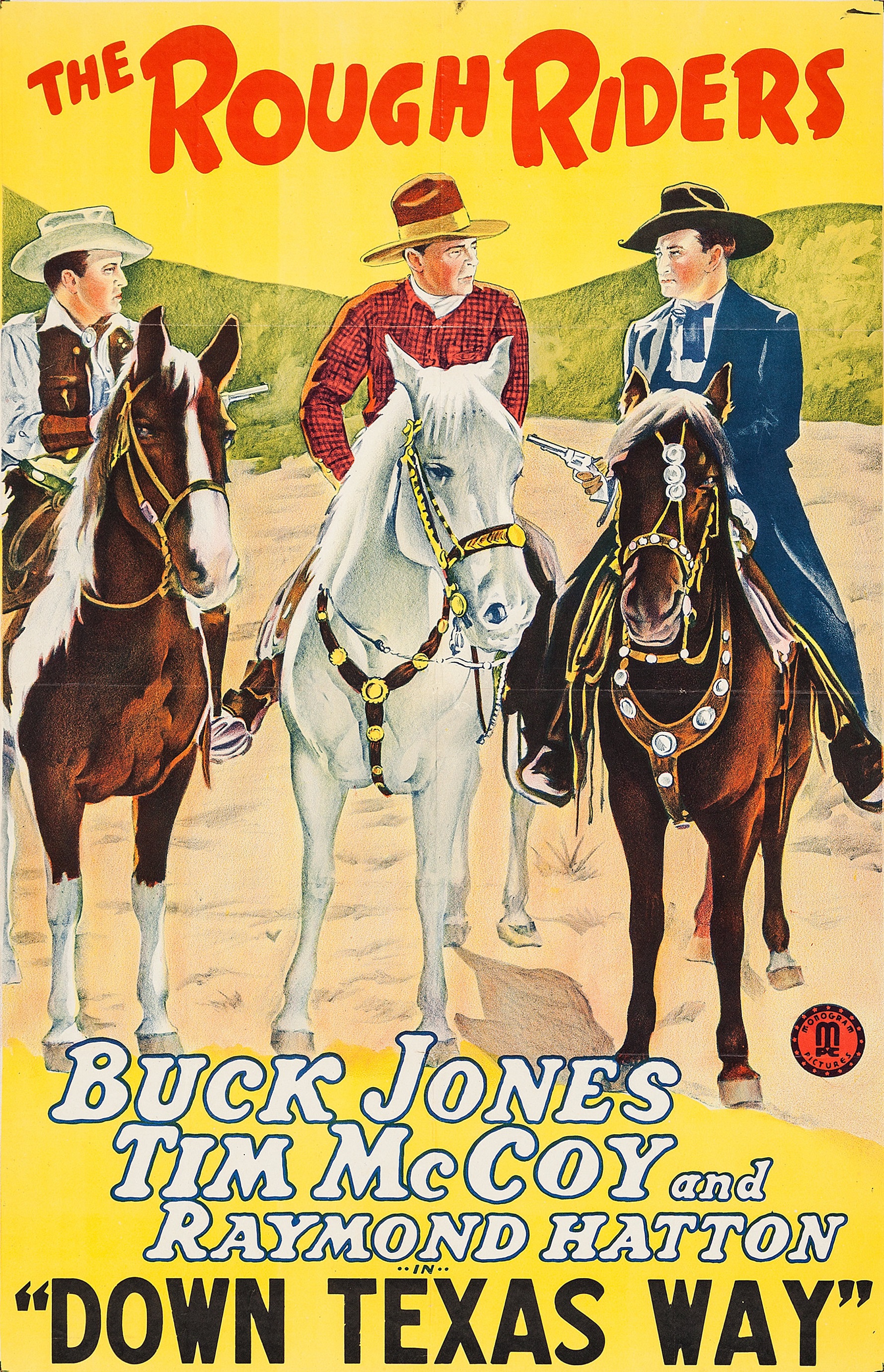 Tim McCoy, Raymond Hatton, and Buck Jones in Down Texas Way (1942)