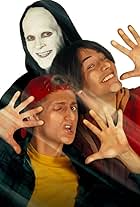 Keanu Reeves, William Sadler, and Alex Winter in El alucinante viaje de Bill y Ted (1991)