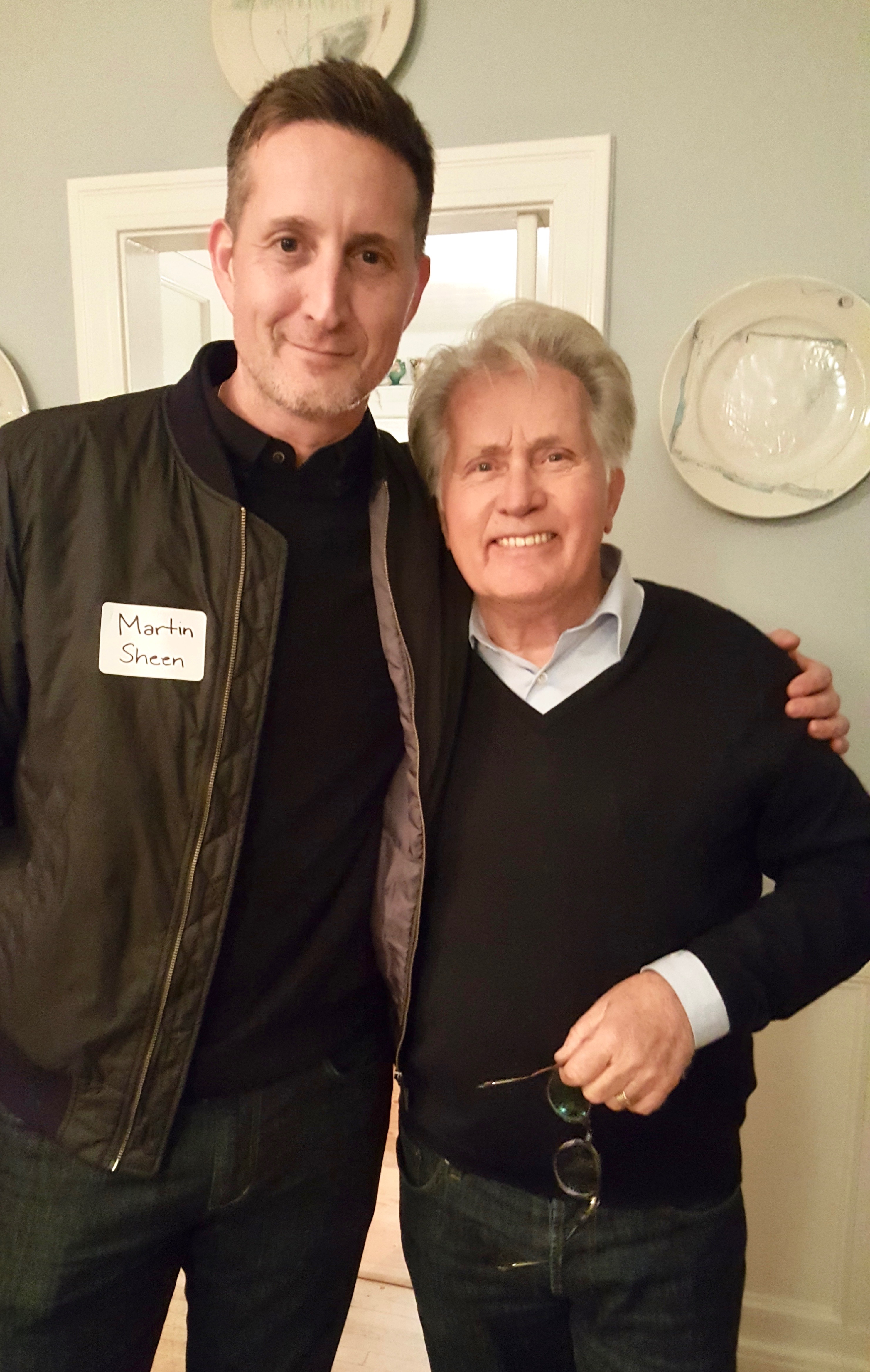 Curt Cornelius & Martin Sheen at "An Evening with Senator Sherrod Brown (D)"