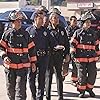 Rob Lowe, Gina Torres, Julian Works, Natacha Karam, and Rafael L. Silva in 9-1-1: Lone Star (2020)