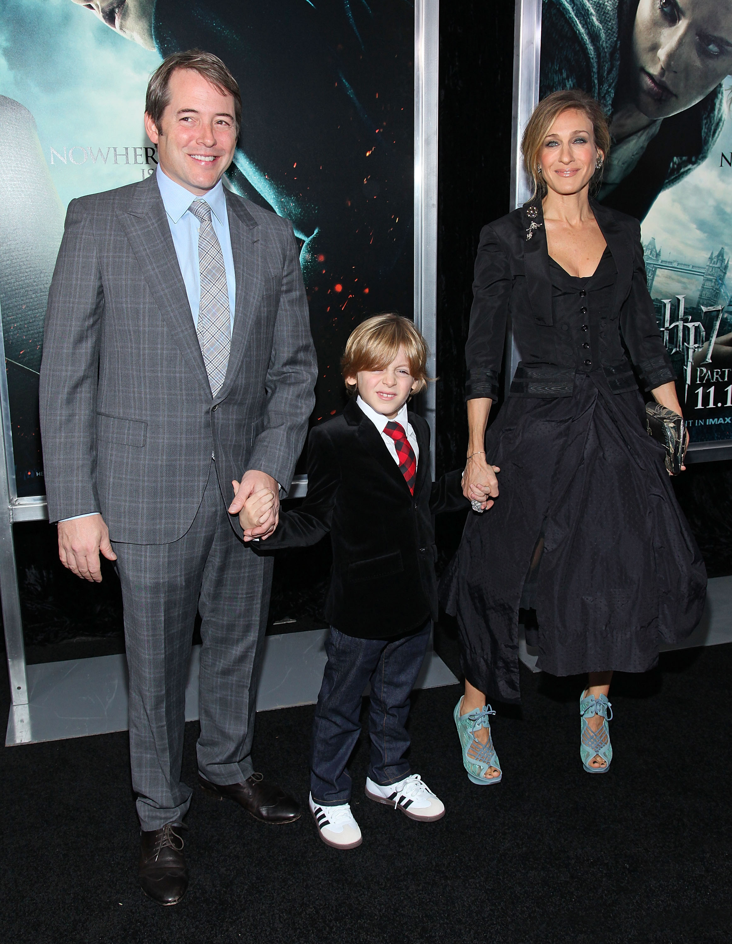 Matthew Broderick, Sarah Jessica Parker, and James Wilkie Broderick at an event for Harry Potter and the Deathly Hallows: Part 1 (2010)