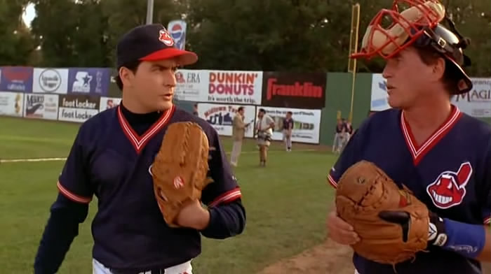 Charlie Sheen and Tom Berenger in Major League II (1994)