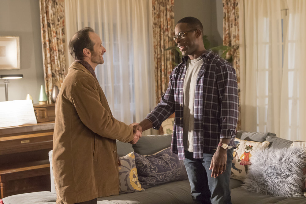 Denis O'Hare and Sterling K. Brown in This Is Us (2016)