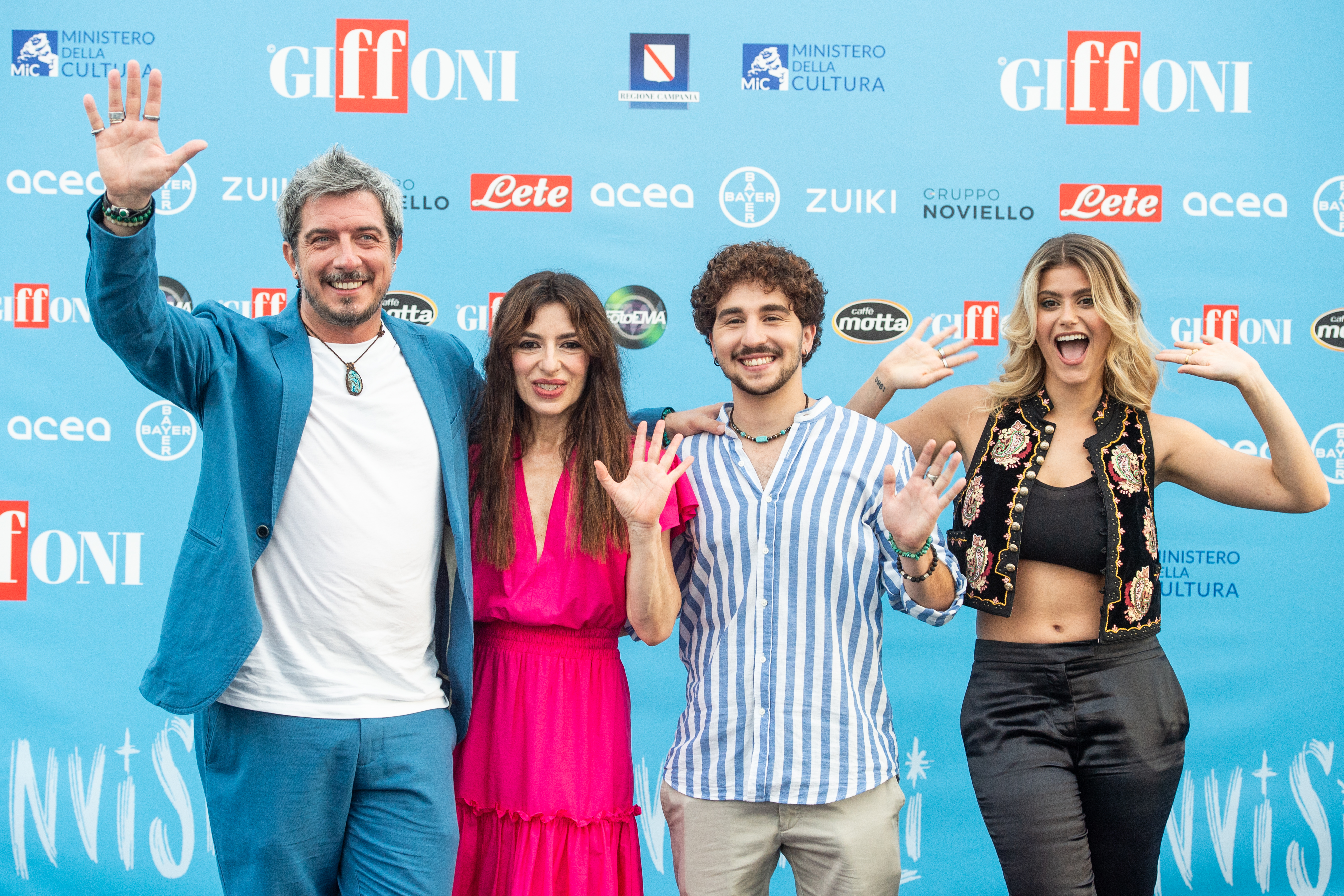 Sabrina Impacciatore, Paolo Ruffini, Alessandro Bisegna, and Jenny De Nucci at an event for Ragazzaccio (2022)