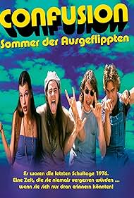 Milla Jovovich, Rory Cochrane, Sasha Jenson, and Jason London in Confusion - Sommer der Ausgeflippten (1993)