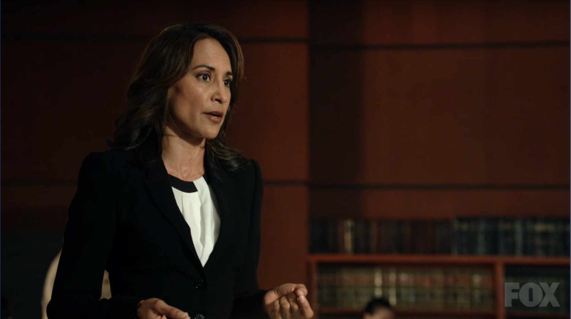 Michelle C. Bonilla as "District Attorney Sandra Drake" in Rosewood. 