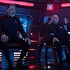 Jonathan Frakes, Gates McFadden, Patrick Stewart, and Ed Speleers in No Win Scenario (2023)