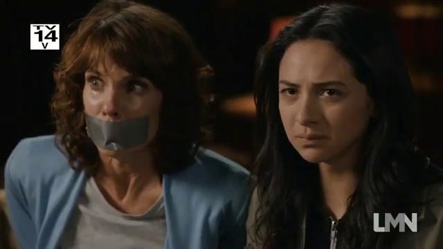 Alexandra Paul and Ezmie Garcia in Escaping My Stalker (2020)