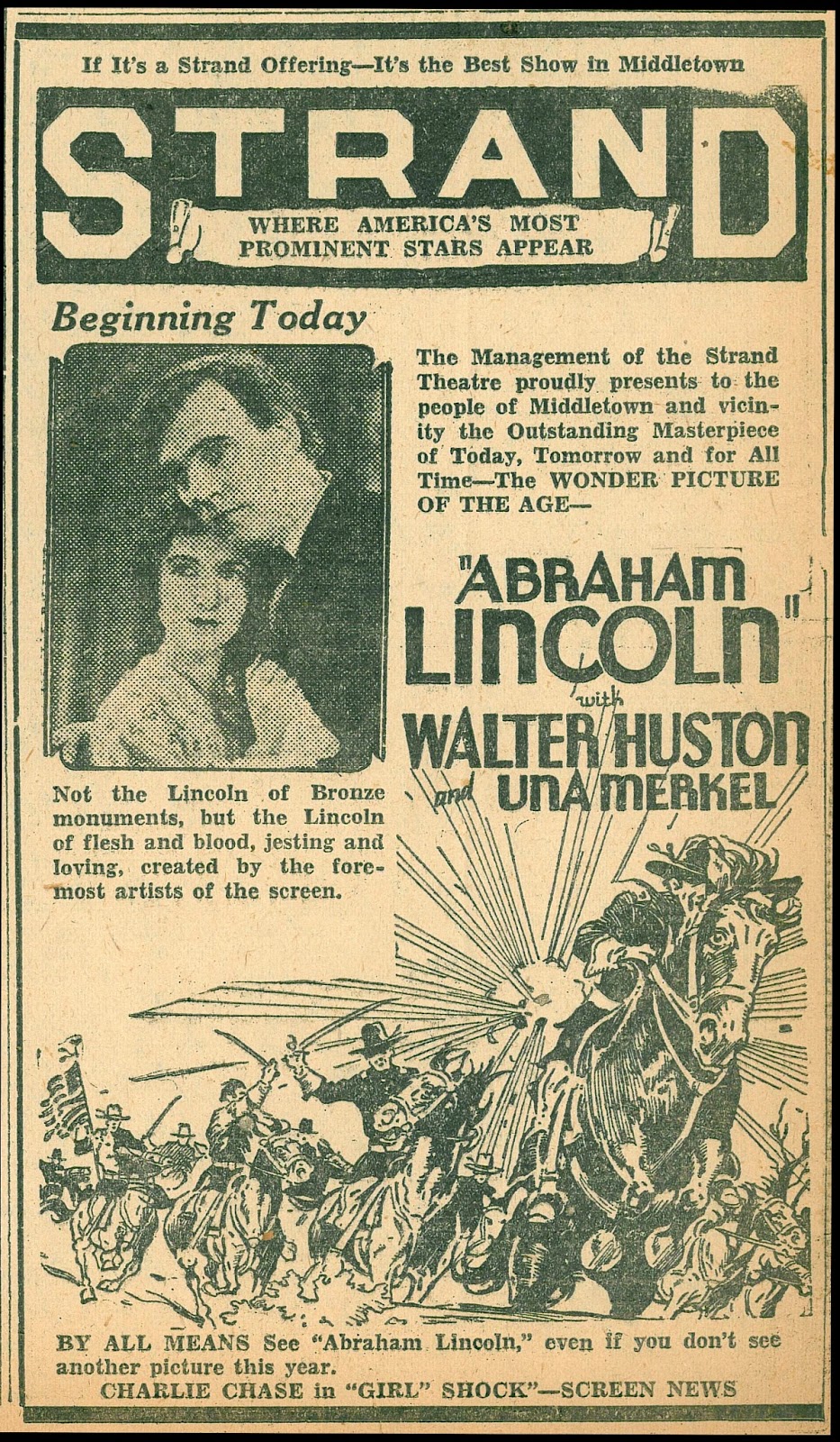 Kay Hammond and Walter Huston in Abraham Lincoln (1930)