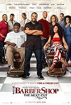 Ice Cube, Anthony Anderson, Cedric The Entertainer, Regina Hall, Common, Eve, Deon Cole, J.B. Smoove, Lamorne Morris, and Nicki Minaj in Barbershop: The Next Cut (2016)