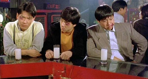 Jackie Chan, Sammo Kam-Bo Hung, and Biao Yuen in Dragons Forever (1988)