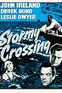 Derek Bond, Leslie Dwyer, and John Ireland in Stormy Crossing (1958)