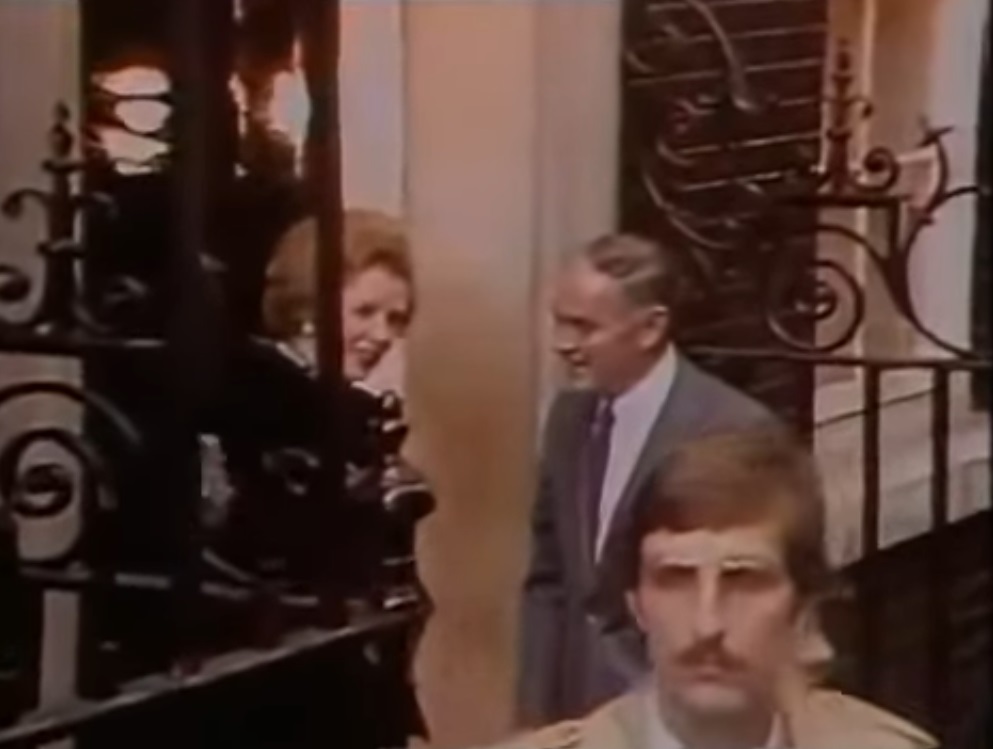 Alexander Haig and Margaret Thatcher in The Falklands War: The Untold Story (1987)