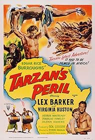 Lex Barker and Virginia Huston in Tarzan na Terra Selvagem (1951)