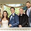 Lacey Chabert, Brennan Elliott, Daniel Cudmore, Heather Doerksen, and Kirt Purdy in All of My Heart: The Wedding (2018)