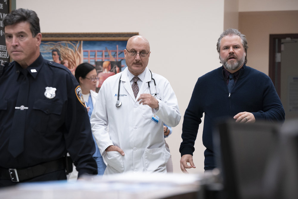 Anupam Kher and Tyler Labine in New Amsterdam (2018)