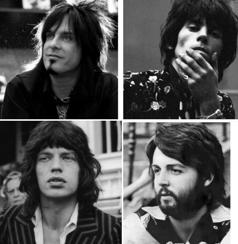 Mick Jagger, Paul McCartney, Keith Richards, Nikki Sixx, and The Rolling Stones