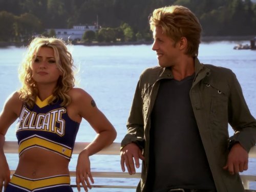 Matt Barr and Aly Michalka in Hellcats (2010)