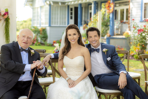 Lacey Chabert, Edward Asner, and Brennan Elliott in All of My Heart: The Wedding (2018)