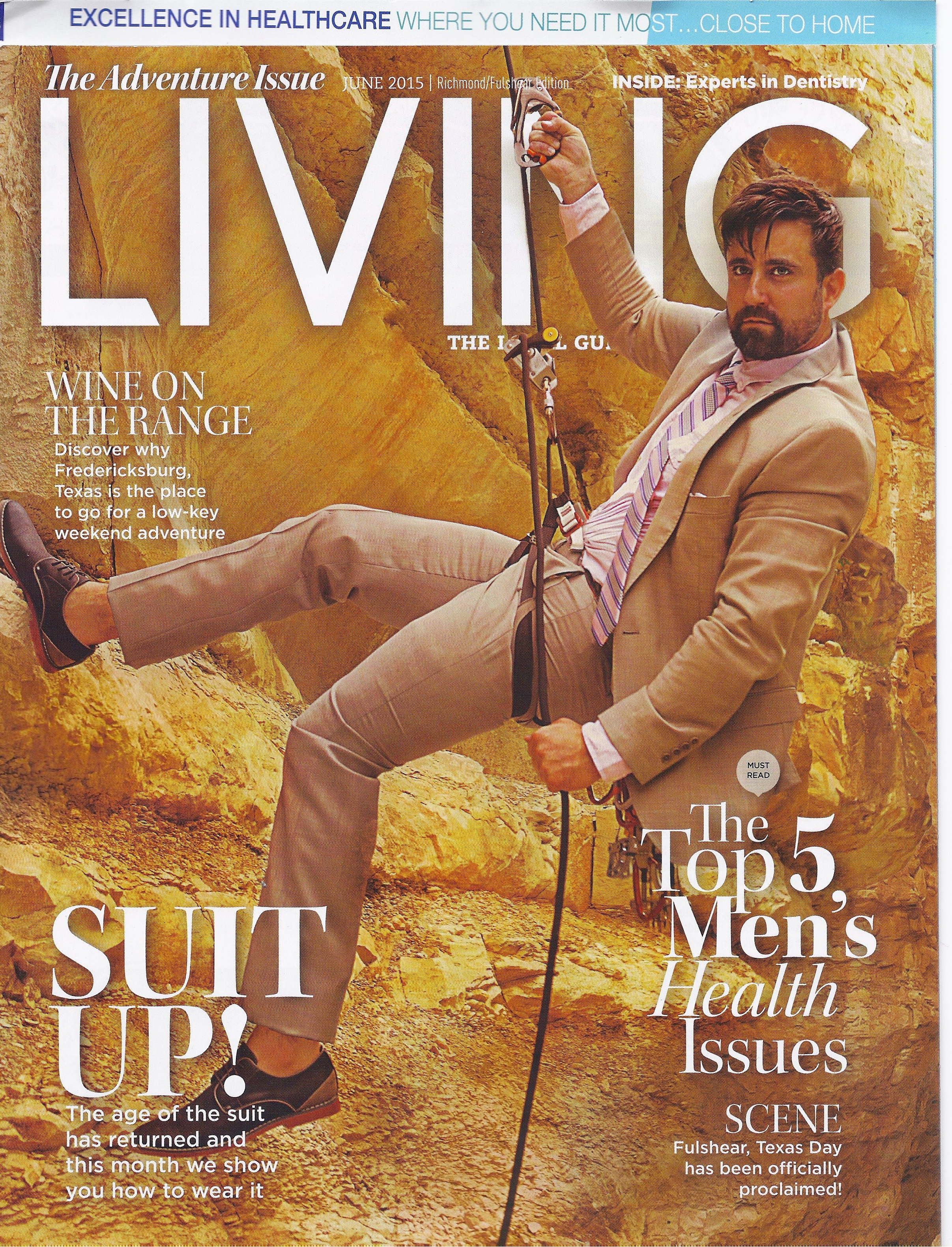 Major Dodge on the cover of LIVING MAGAZINE