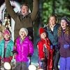 Marc Blucas, Tricia Helfer, Megan Charpentier, Jaeda Lily Miller, and Benjamin Wosk in Operation Christmas (2016)