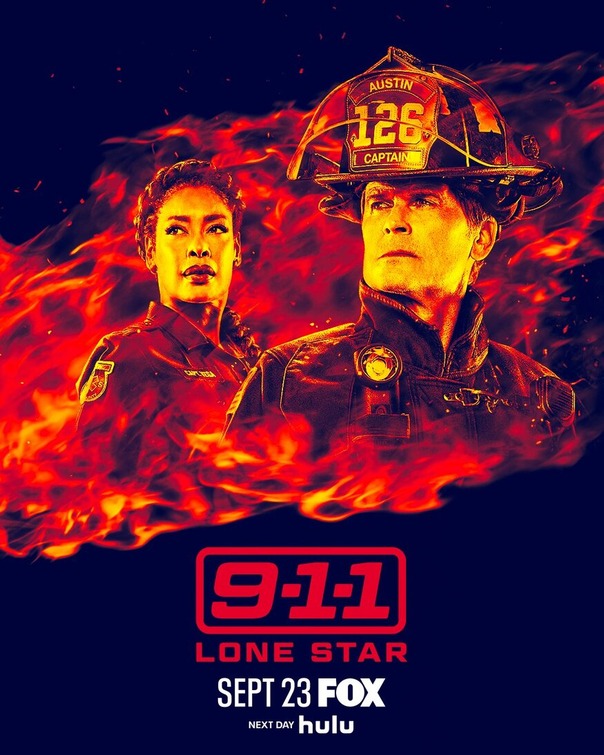 Rob Lowe and Gina Torres in 9-1-1: Lone Star (2020)