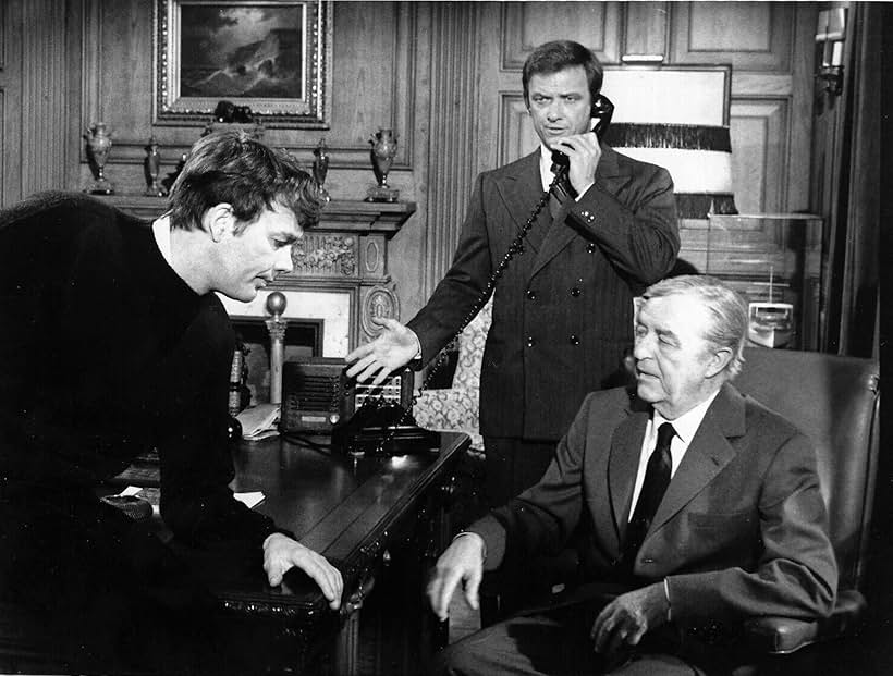 Jim Hutton, Ray Milland, and Monte Markham in Ellery Queen (1975)