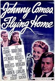 Richard Crane, Faye Marlowe, Charles Russell, and Martha Stewart in Johnny Comes Flying Home (1946)