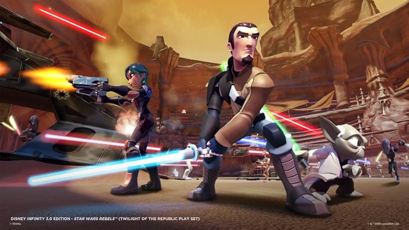 Freddie Prinze Jr., Tom Kane, and Tiya Sircar in Disney Infinity 3.0 (2015)