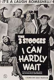 Moe Howard, Larry Fine, Curly Howard, and Adele Mara in I Can Hardly Wait (1943)