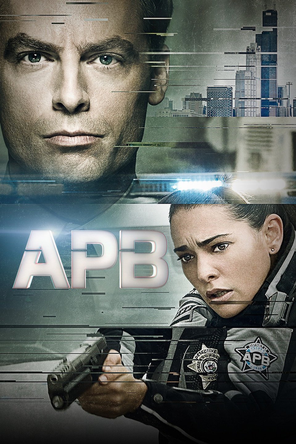 Justin Kirk and Natalie Martinez in APB (2017)