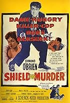 John Agar, Marla English, Carolyn Jones, and Edmond O'Brien in Shield for Murder (1954)