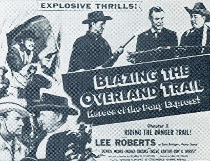 Gregg Barton, Don C. Harvey, Pierce Lyden, Dennis Moore, Lee Morgan, and Lee Roberts in Blazing the Overland Trail (1956)