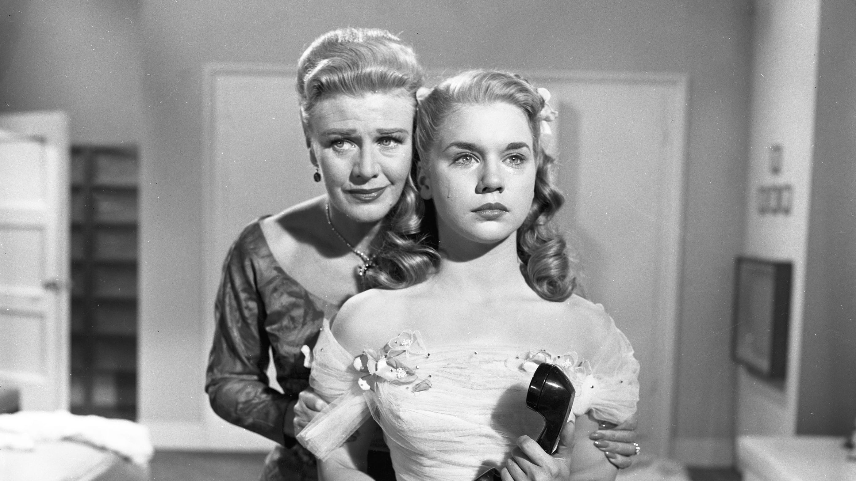 Ginger Rogers and Betty Lou Keim in Teenage Rebel (1956)