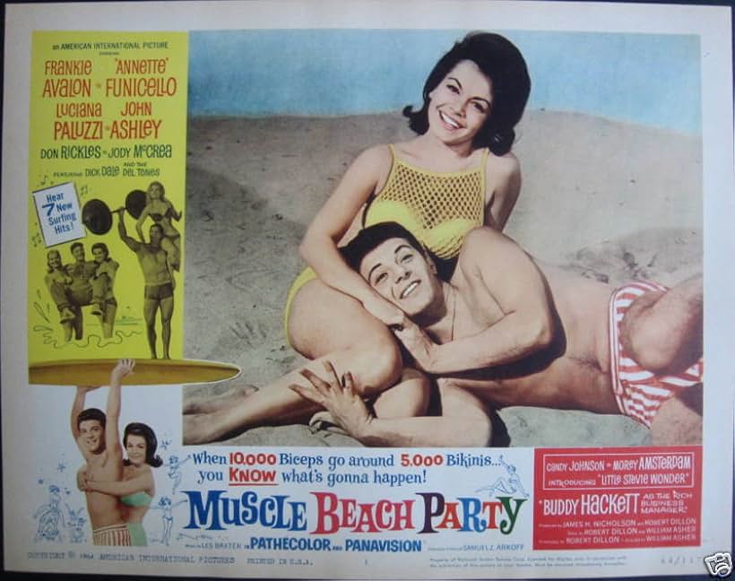 Frankie Avalon and Annette Funicello in Muscle Beach Party (1964)