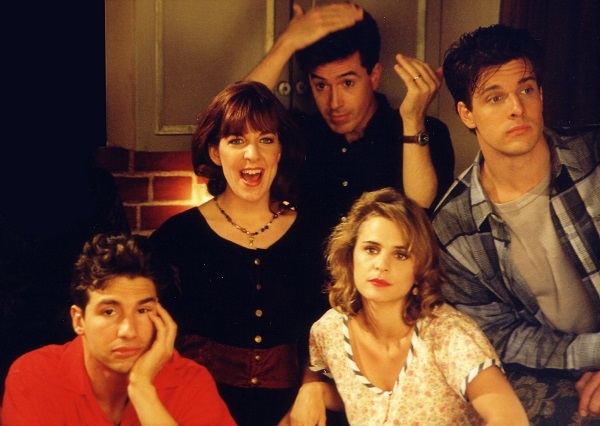 Stephen Colbert, Paul Dinello, Jodi Lennon, Mitch Rouse, and Amy Sedaris in Exit 57 (1995)