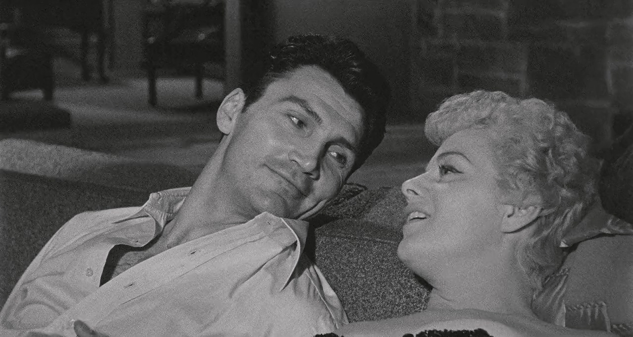 Jack Palance and Shelley Winters in Hollywood-Story (1955)