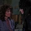 Cassandra Peterson and Tress MacNeille in Elvira: Mistress of the Dark (1988)